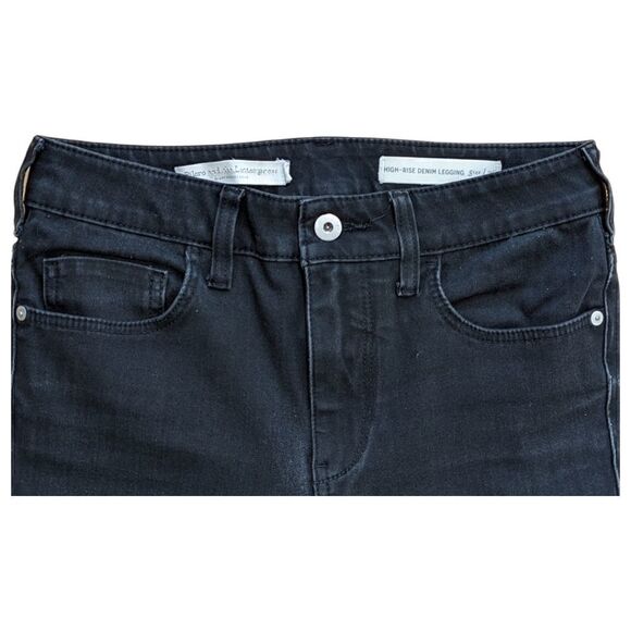 Anthropologie Pilcro and the Letterpress Black High Rise Denim Jeans Size 26 - Picture 3 of 11